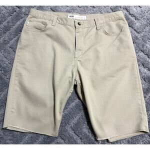 Vans Skate Shorts Mens 38 Khaki Stretch Skate Streetwear Grunge Casual Normcore